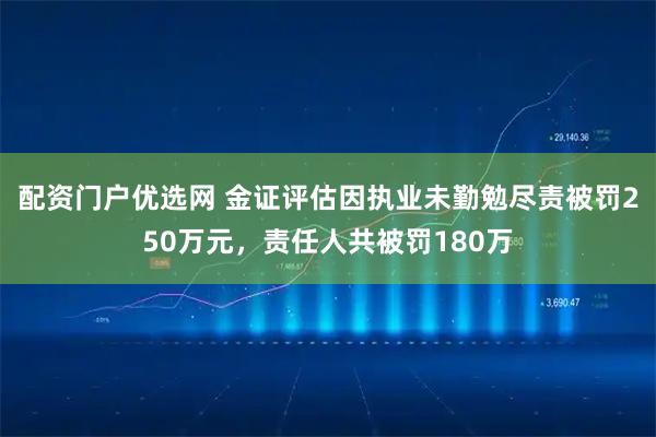 配资门户优选网 金证评估因执业未勤勉尽责被罚250万元，责任人共被罚180万